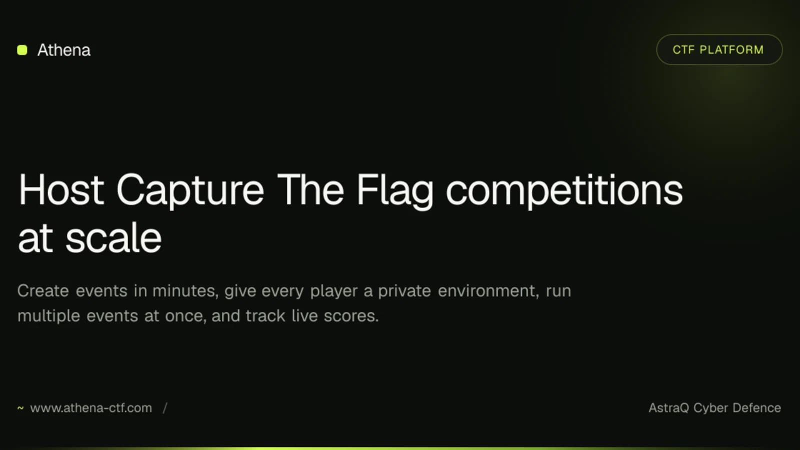 Athena CTF Platform