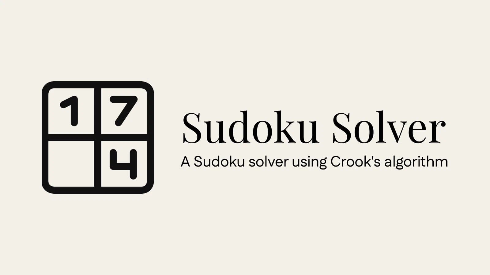 Sudoku Solver